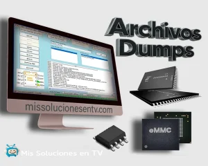 Archivo dump de memoria para televisores. Compatible con chips eMMC, SPI, NAND, BIN y memorias flash. Ideal para reparación y regrabación de firmware de TV.
