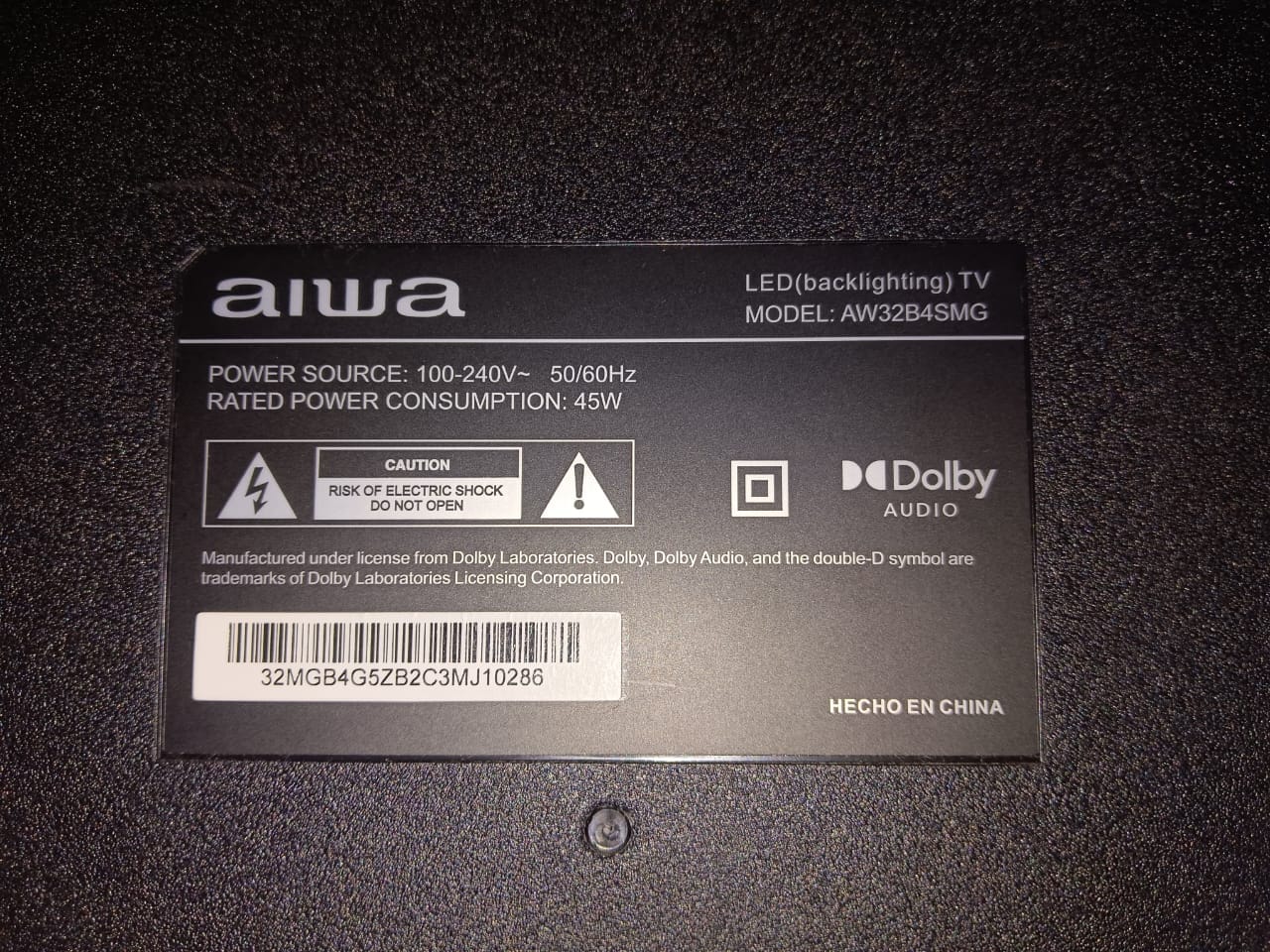 Descarga firmware AIWA AW32B4SMG para falla de logo en placa JUC7.820.00263105 MB-M9216-PW-AL-0294