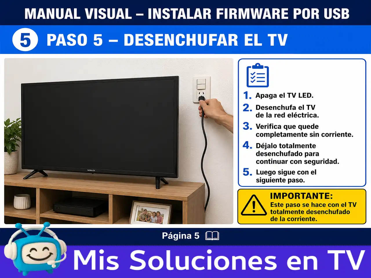 Instrucción visual paso 5 para preparar pendrive USB