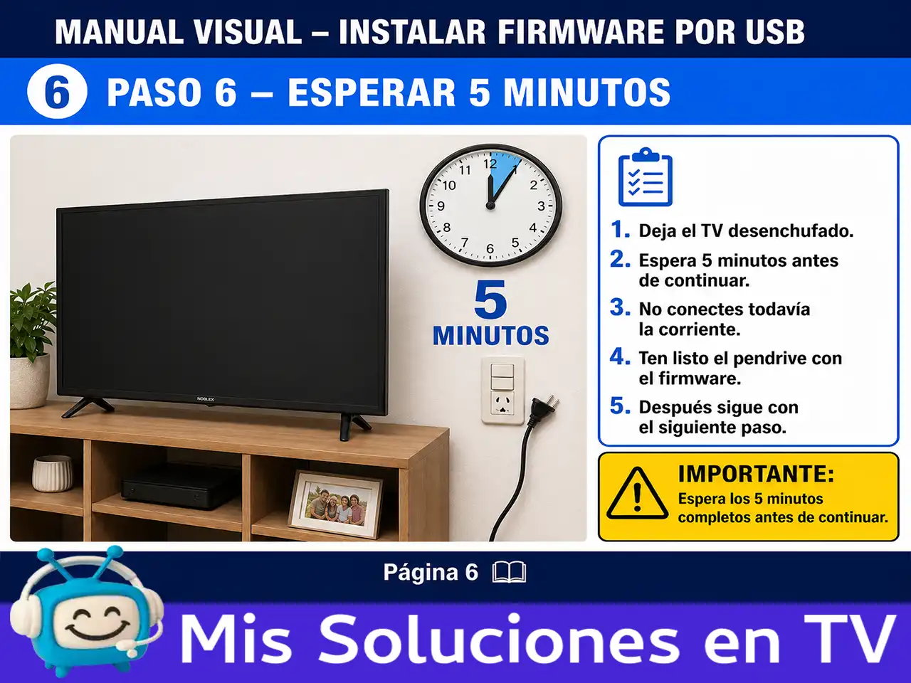 Instrucción visual paso 6 para preparar pendrive USB