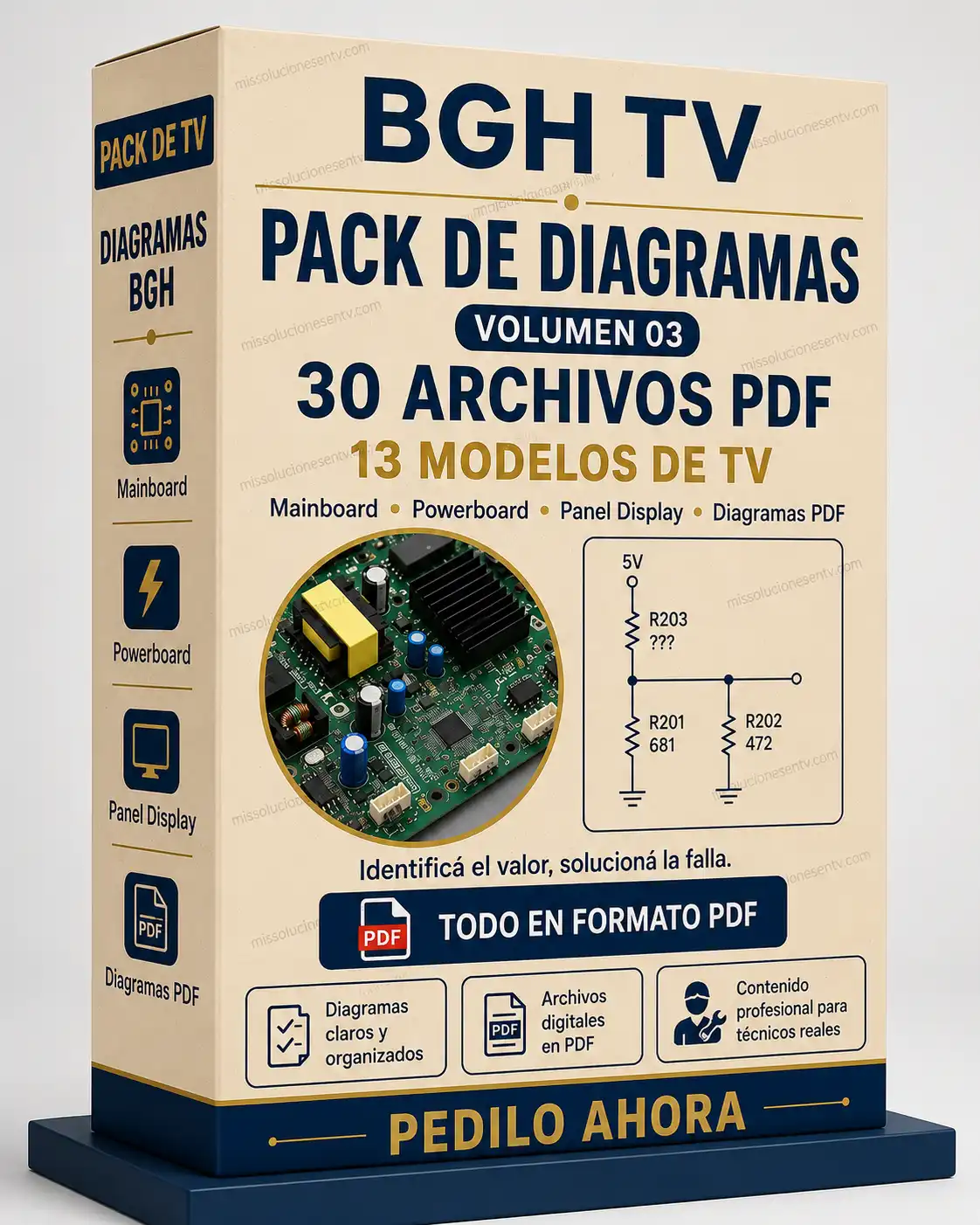 BGH TV Pack de Diagramas Volumen 03 con 30 archivos PDF