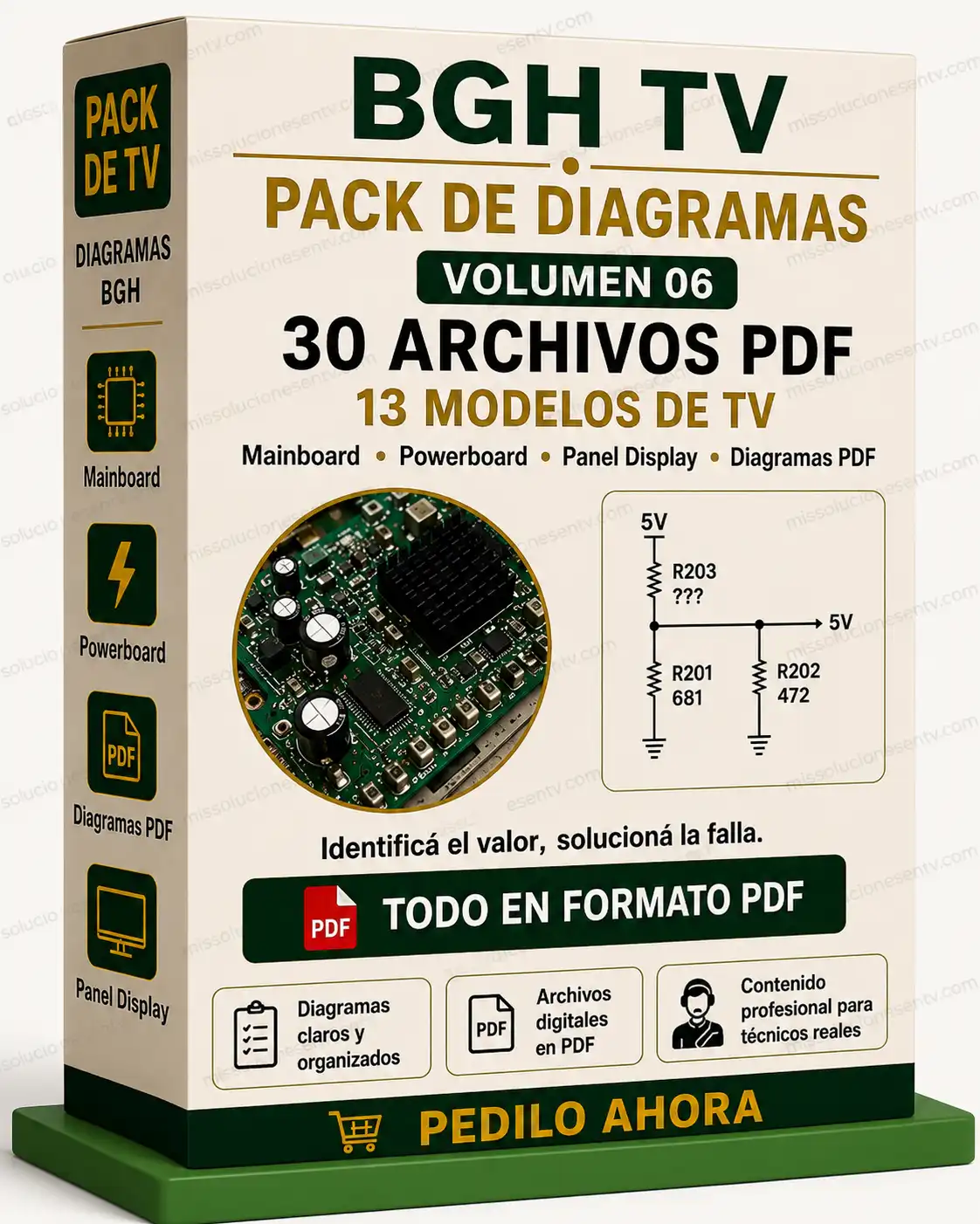 BGH TV Pack de Diagramas Volumen 06 con 30 archivos PDF