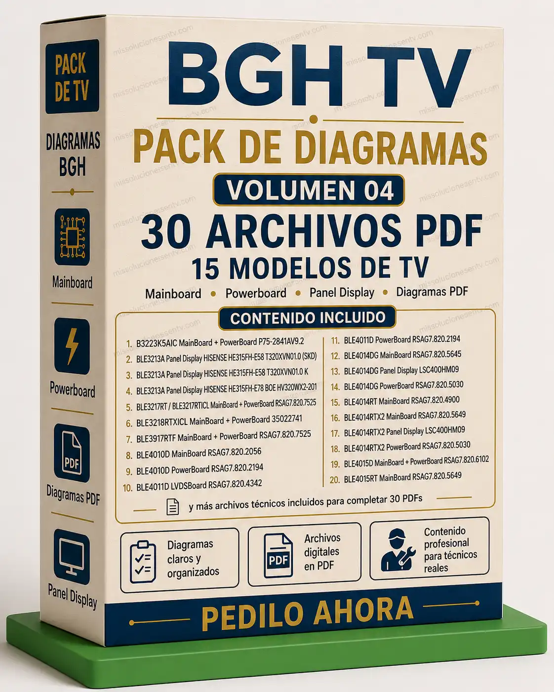 BGH TV Volumen 04 caja con resumen del contenido técnico