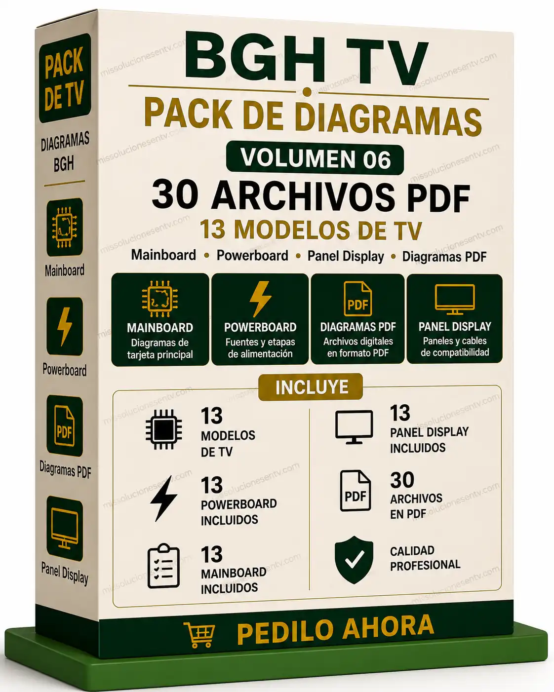 BGH TV Volumen 06 caja con resumen del contenido técnico